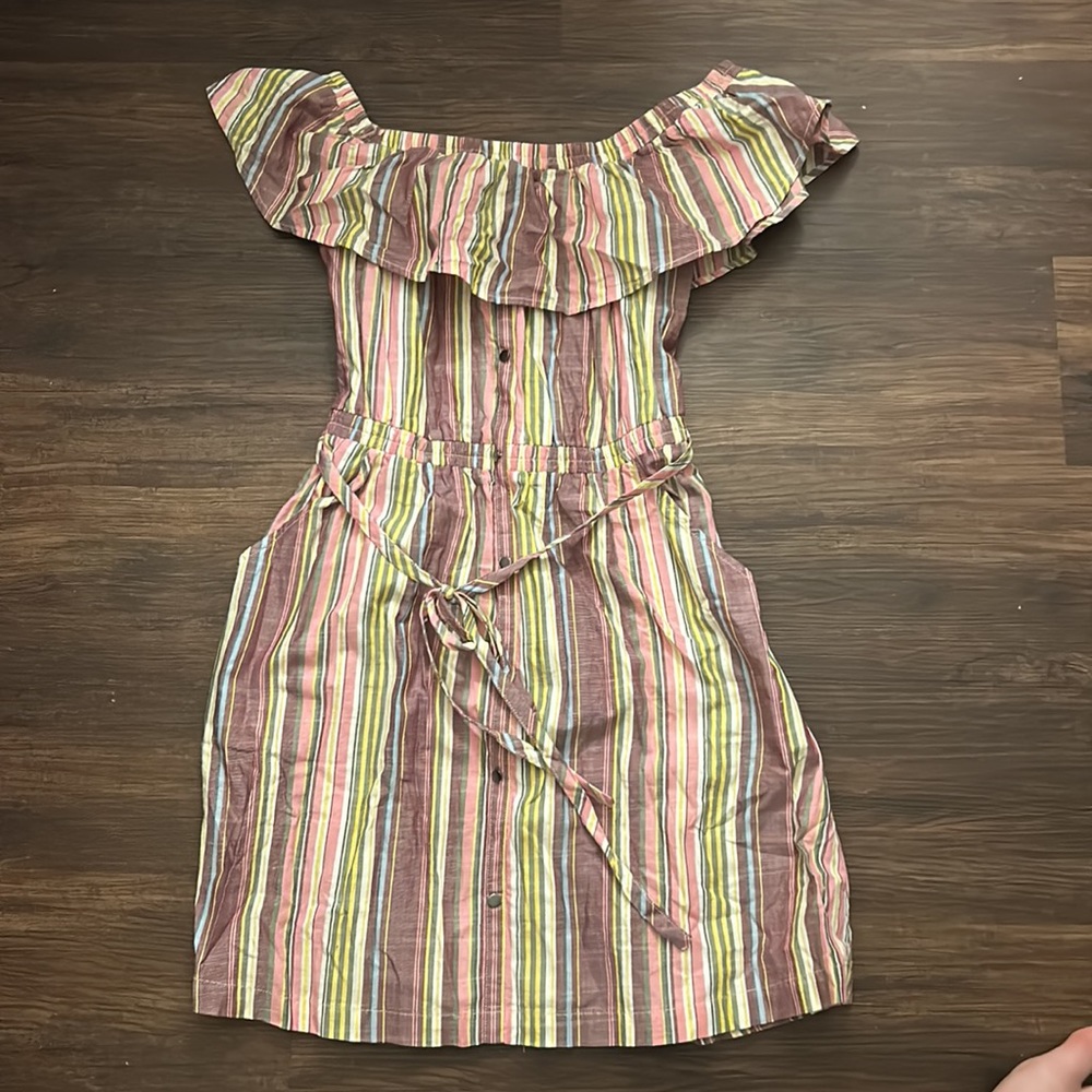 Express Ruffle Off the Shoulder Mini Dress - Picture 3 of 5